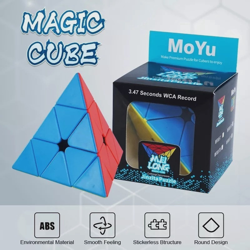 Kit Cubo Mágico Puzzle Xiaorui - 2x2 3x3 Pirâmide