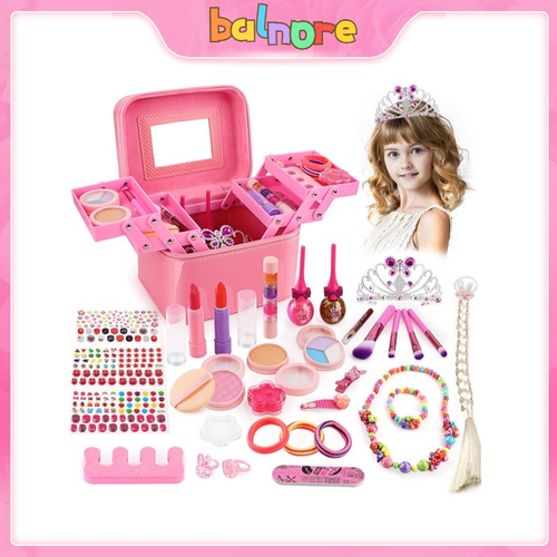 Kit de maquiagem GirlsHome Kids para menina 35 pcs kit de