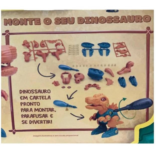 Jurassic Paki Dinossauro Kit Maleta Monta Desmonta Pakitoys em Promoção na  Americanas