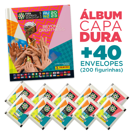 Álbum de Figurinhas Capa Dura Prata Copa do Mundo Feminina 2023 com 50  Envelopes de Figurinhas Panini - Álbum de Figurinhas - Magazine Luiza