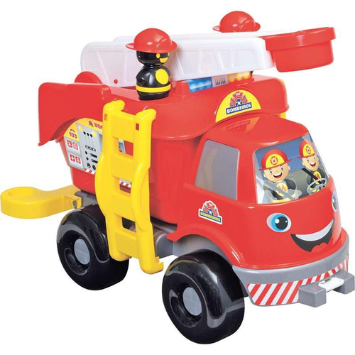 Brinquedo Infantil Caminhao Bombeiro Com Som e Luz Art Brink