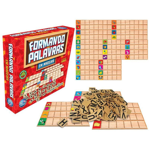 Jogo De Alfabetização Formar Palavras Com Letras Do Alfabeto no Shoptime