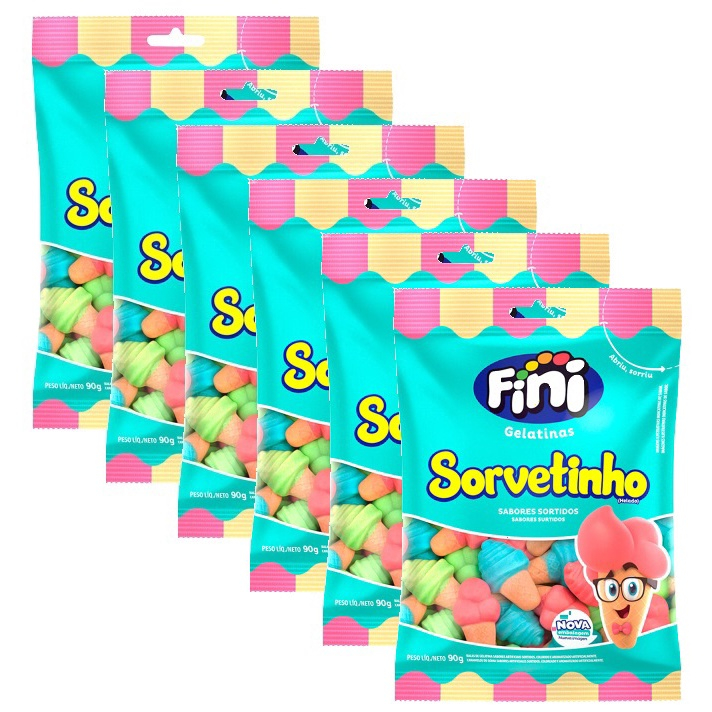 Fini Sorvete Ice Cream Bala Gelatina 250g - 1 Unidade - Empório das  Lembrancinhas / Belas Cores