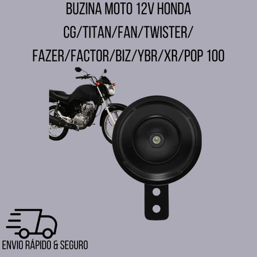 Buzina Twister Cb Twister/nx 400 Falcon/ Cb 300/ Xre 300 no Shoptime