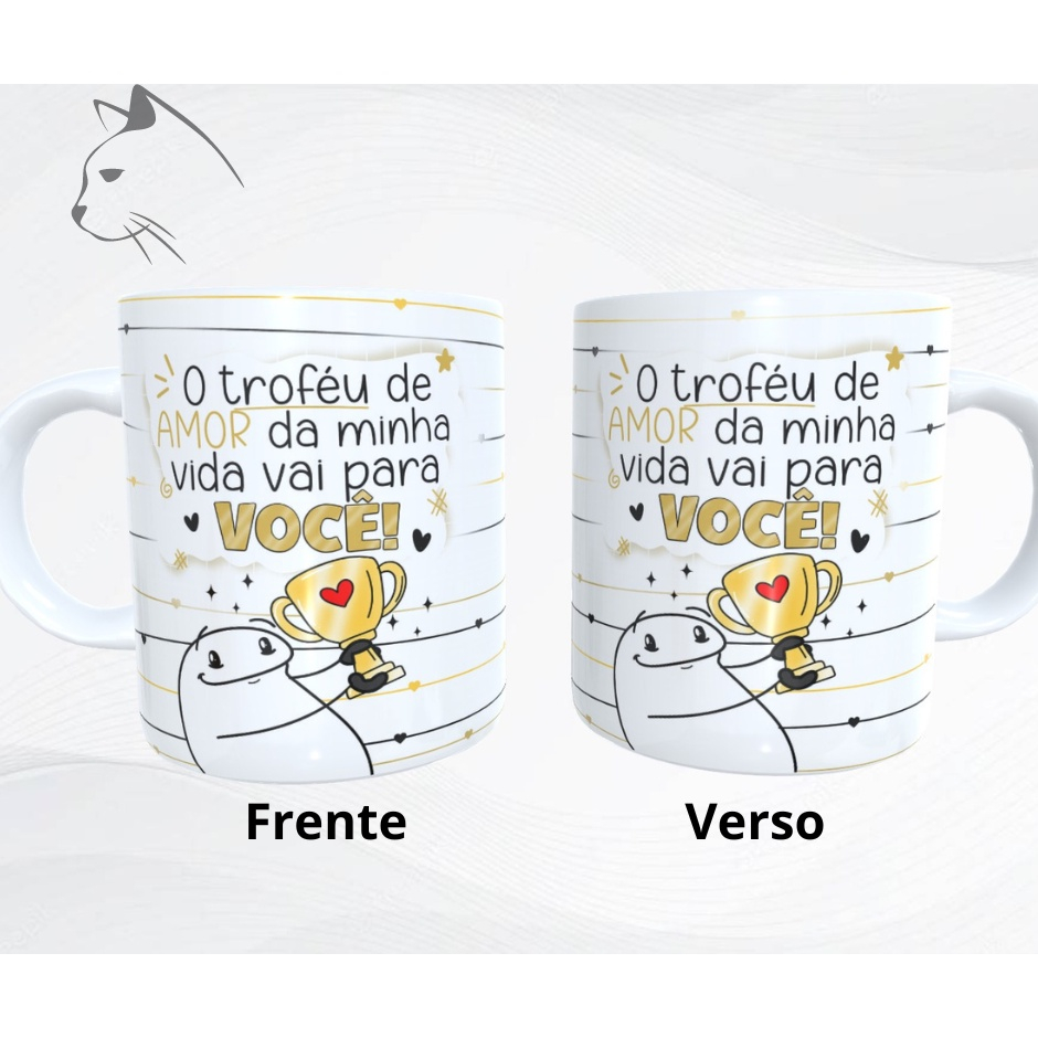 Caneca Personalizada Meme Flork - Amor da Minha Vida - Caneca