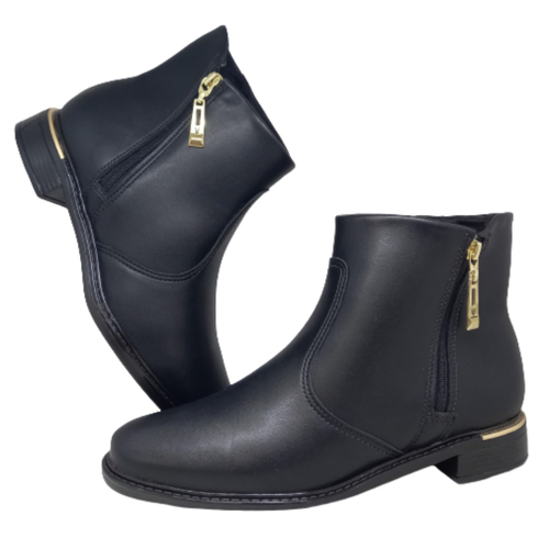 Bota vizzano cano hot sale curto sem salto