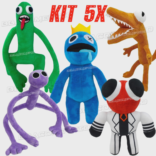 Boneco Pelúcia Rainbow Friends Roblox Azul Verde Roxo Laraja Cor Verde em  Promoção na Americanas