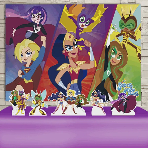 Fantasia Arlequina Infantil Curta - Super Hero Girls