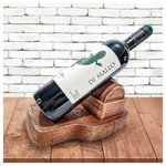 Suporte Para Garrafa De Vinho Em Poliuretano 24cm