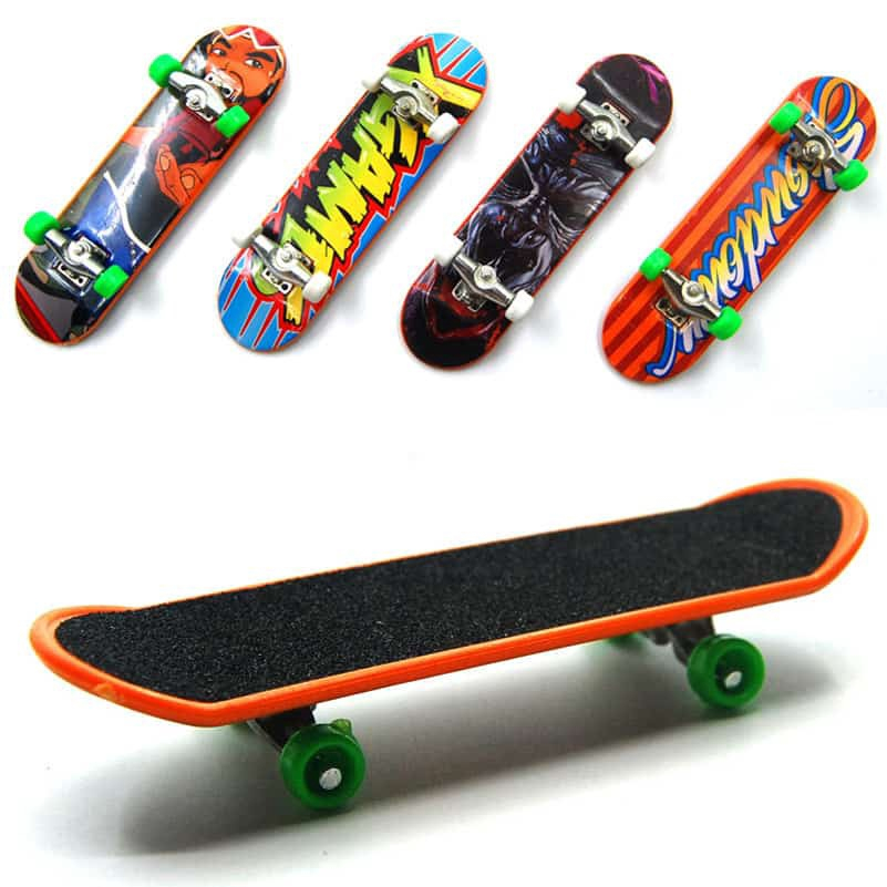 Skate Dedo Infantil Brinquedo Divertido Truck Metal Lixa Kit