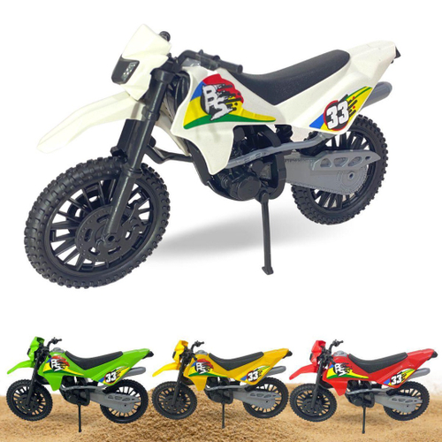 Moto cross Infantil pro tork Branco Usual Brinquedos 388