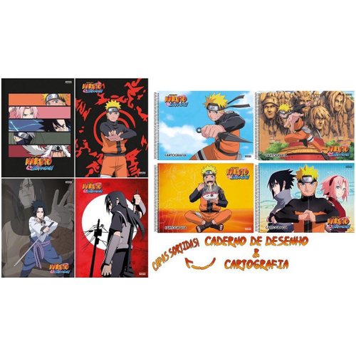 Caderno Brochura Boruto Naruto 80 Folhas 1 Matéria - SD - Shop