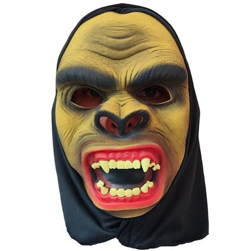 Mascara macaco chimpanzé com pelos latex Halloween carnaval em Promoção na  Americanas