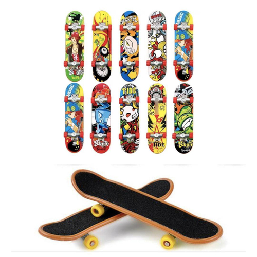 Kit 5 Skate De Dedo Profissional Fingerboard Para Criança