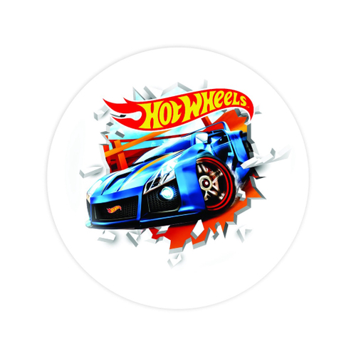 Prato Papel Redondo Hot Wheels