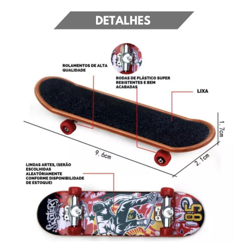 Kit 4 Fingerboards Profissional Skate Dedo Lixa E Truck na Americanas  Empresas