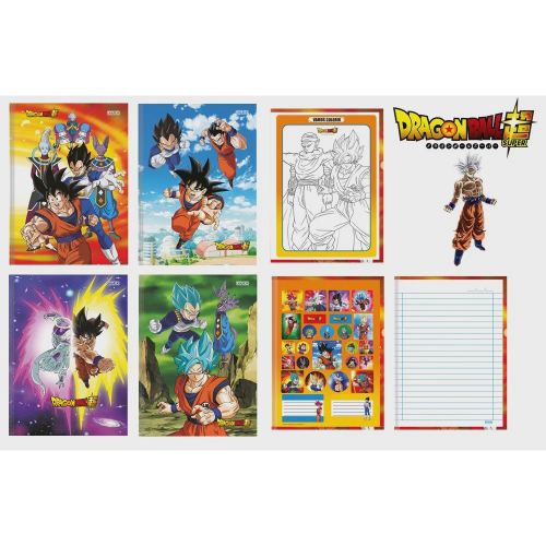 Dragon Ball Super 2 Cahier piqué A5 96 pages Ligné - 3 visuels asso