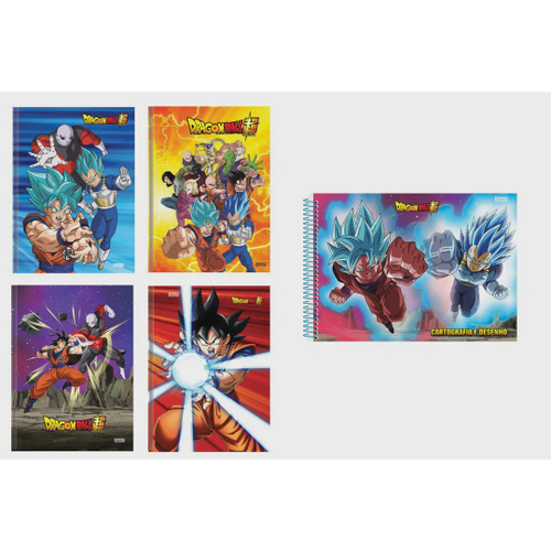 Caderno de Desenho Dragon Ball Goku - 60 Folhas - São Domingos no Shoptime