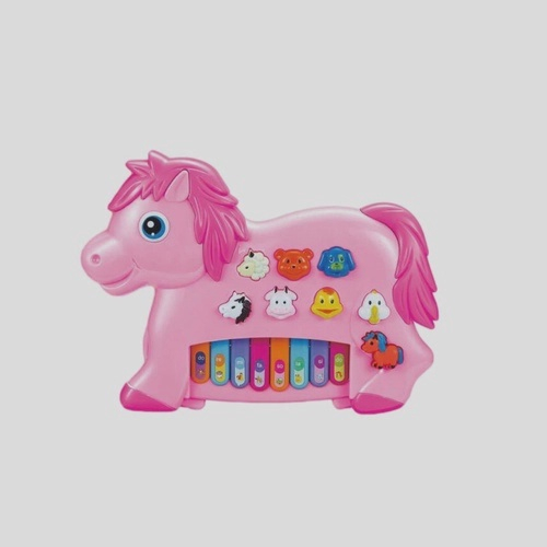 Brinquedo Teclado Infantil Música Luz Piano Cavalo + 4 Pilha em Promoção na  Americanas