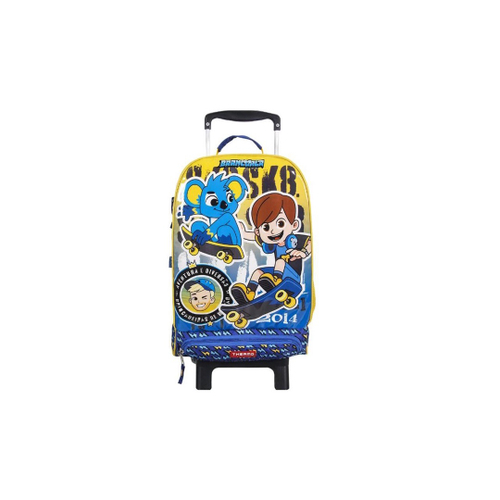 Mochila Escolar Infantil Brancoala Games Rodinha G Lancheira