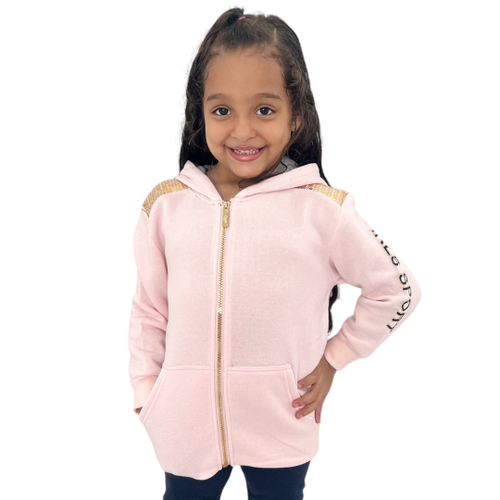 Casaco infantil best sale feminino com capuz