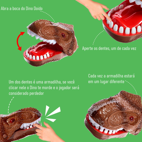 2 Pcs Dino Tabuleiro - Jogos tabuleiro dinossauros para crianças - Dedo  mordedor Jogos dentista Brinquedos engraçados para coordenação mão-olho  trem e capa