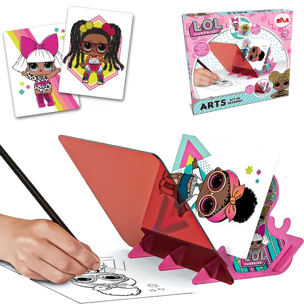 Lol Surprise Arts Kit Desenho Espelhado 1231 - Elka Brinquedos em Promoção  na Americanas