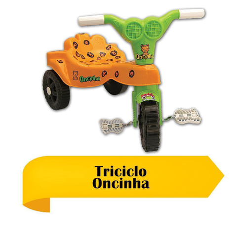 Triciclo Velotrol Carrinho Passeio Motoca Tico Tico Criança Girafinha