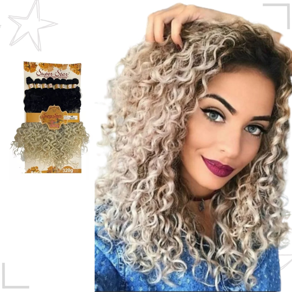 Cabelo Bio Orgânico Cacheado Mega Hair Premium Original - R$ 69,99