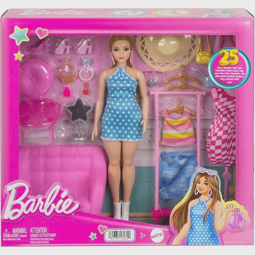 Barbie Roupas e Acessórios Conjunto Esportivo Blusa e Shorts Tie