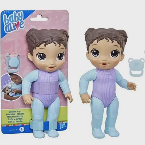 Boneca Bebê com Acessórios - Baby Alive - Hora do Suco - Vestido Azul -  Hasbro