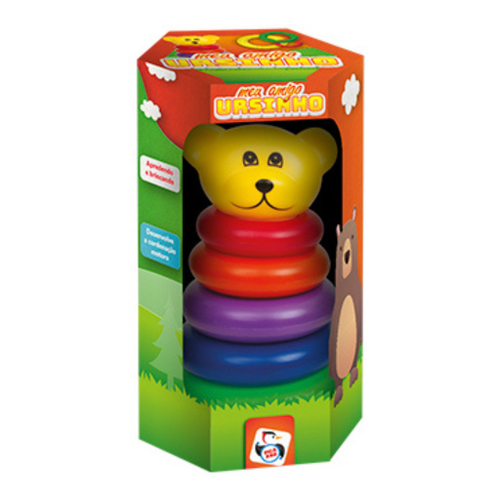 Jogo Educativo Baby Toys Set Encaixe 24 Peças Pica Pau 580