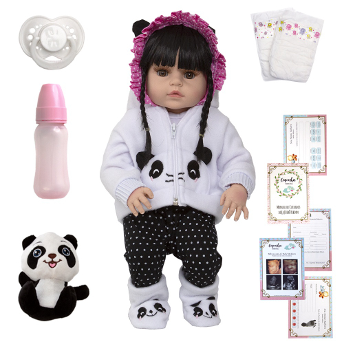 Boneca Bebe Reborn Hora do Lanche Baby Ninos - Cotiplás 2406 na Americanas  Empresas