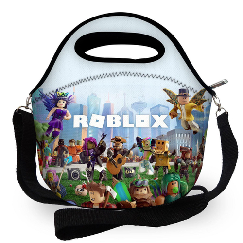 Mochila Infantil Roblox Carrinho Tam G Com Lancheira Térmica no Shoptime