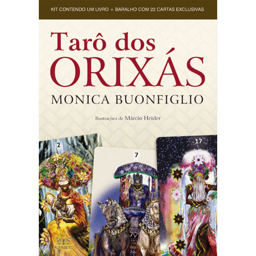 Baralho Tarot dos Orixás Colorido Oráculo Deck 22 Cartas 