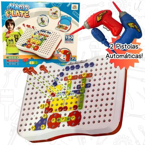 Jogo de Montar com Parafusadeira Infantil