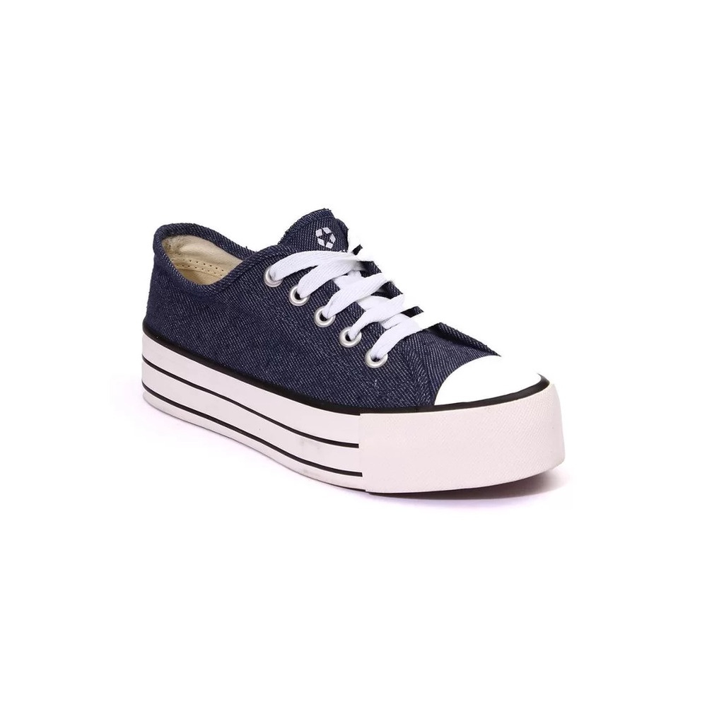 Tenis feminino best sale plataforma jeans