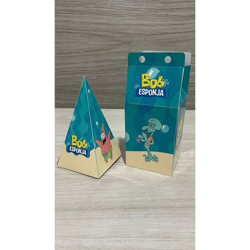 Caixa Milk Bob Esponja - Kit 10 Unidades