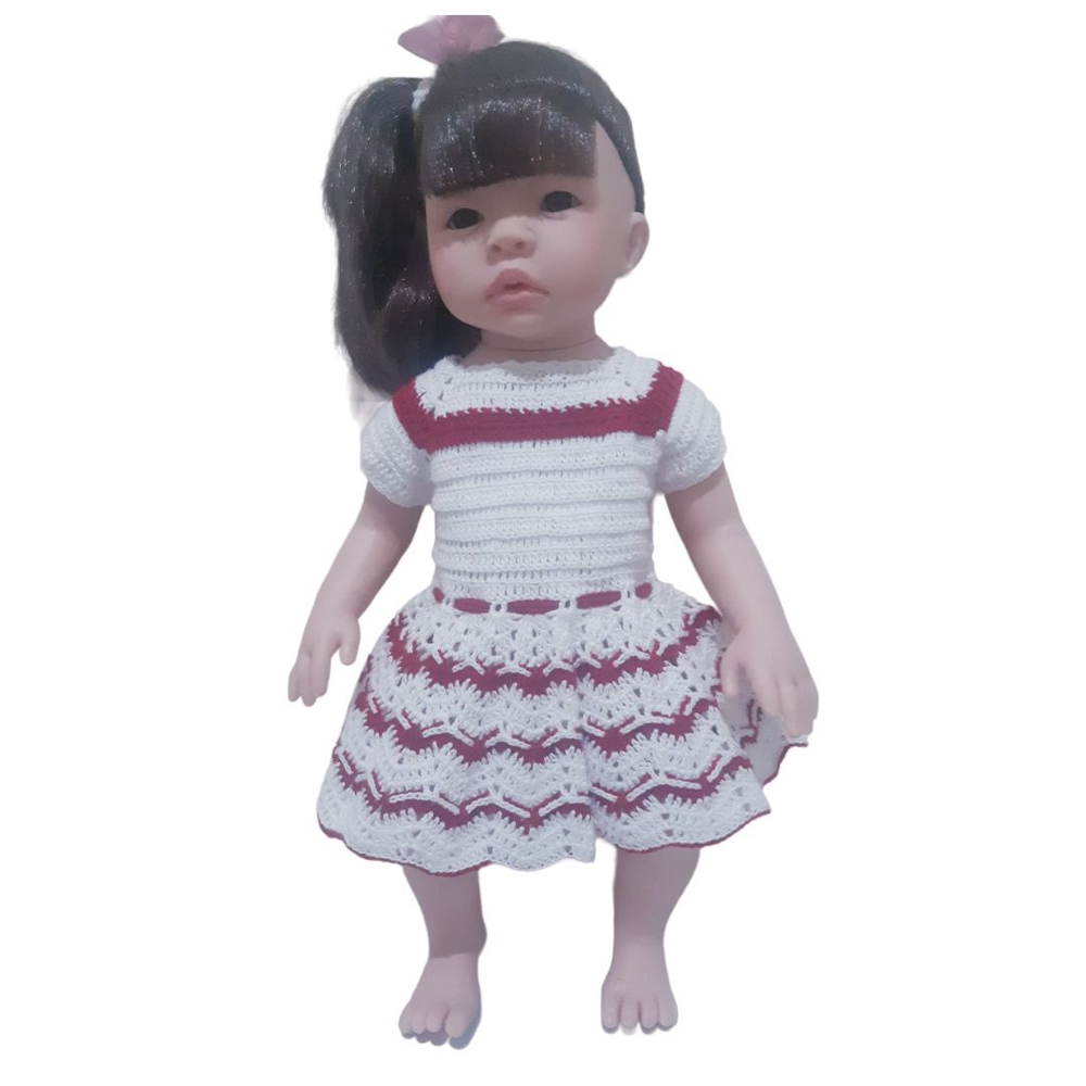 Vestido Em Crochê Para Boneca Baby Alive