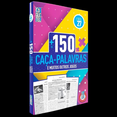 Livro Coquetel Mais 150 Caça-Palavras E Muitos Outros Jogos Nível Fácil Ed  29