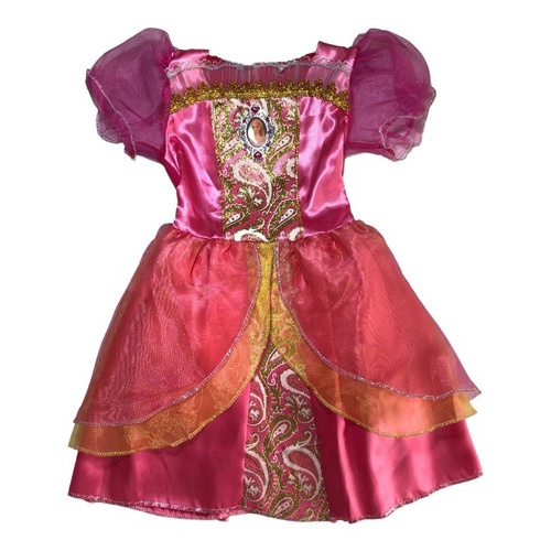 Fantasia Barbie Escola de Princesa Vestido Infantil