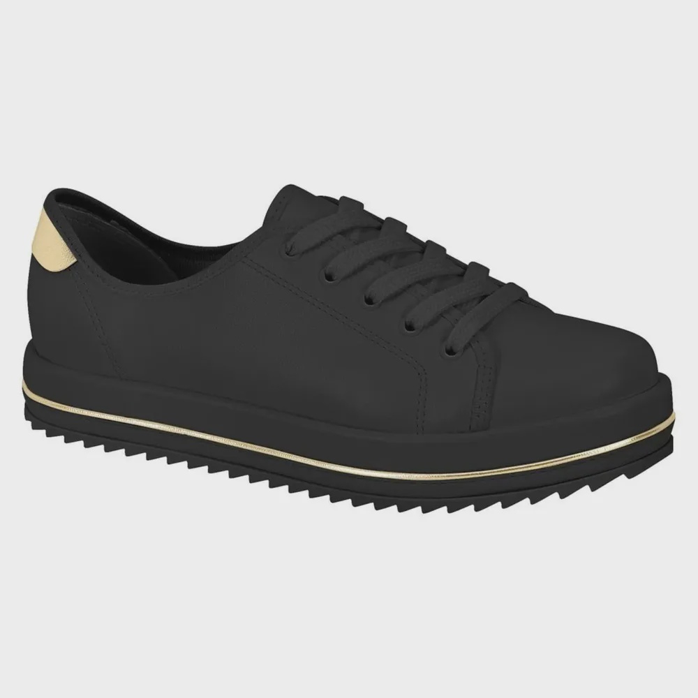 Beira rio flatform preto fashion