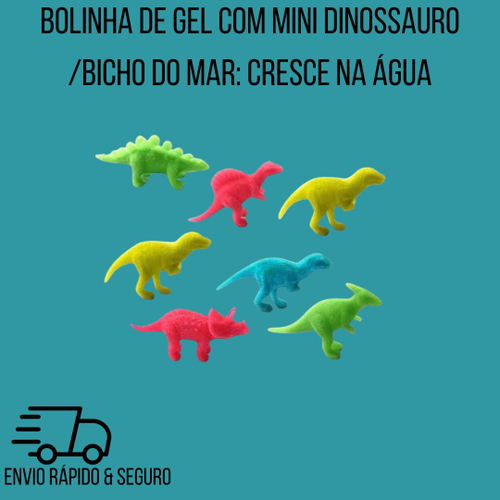 Dinossauro de Gel Que Cresce na Água Bicho Que Cresce na Água Sem Ov