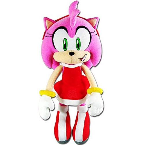 Boneca De Pelúcia Amy Rose Da Turma Do Sonic 35 Cm