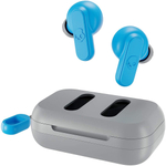 Fone de Ouvido Sem Fio Intra Auricular Skullcandy Dime Cinza/Azul Claro - Leve e Confortável