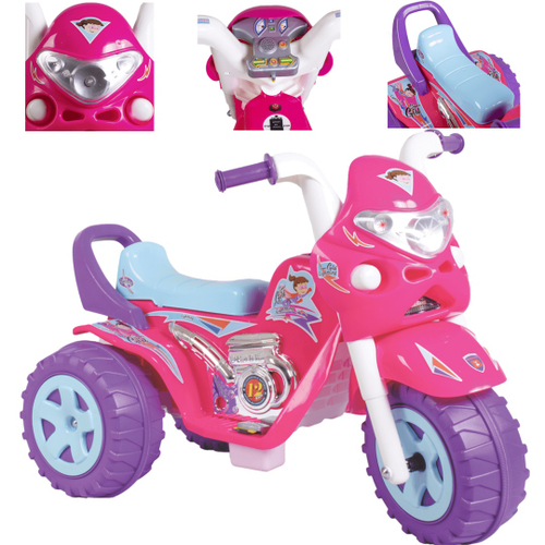 Moto Eletrica Infantil Meninas Gp Raptor Super Girl 6v em Promoção na  Americanas