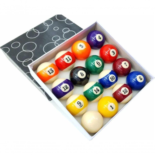 Jogo Bolas De Bilhar Sinuca Numeradas 52mm Snooker no Shoptime