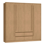 Guarda Roupa / Roupeiro Castro 3296A Astor Em mdp 221x220x47cm