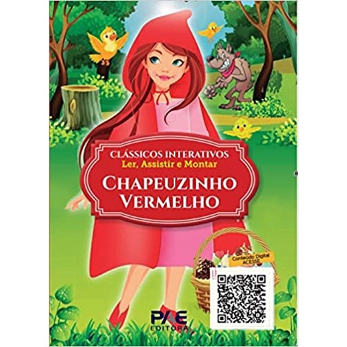 Livro quebra-cabeça Chapeuzinho Vermelho - Blu Editora no