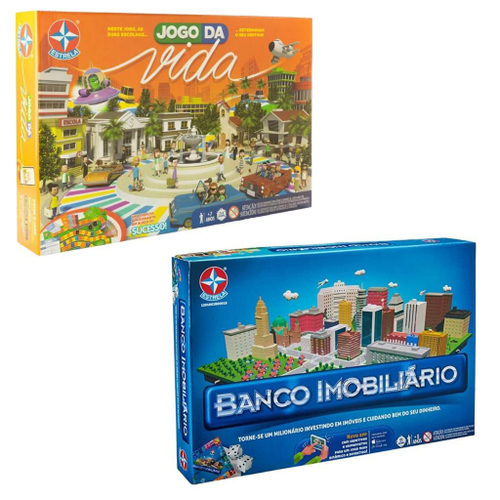 Kit Jogo Da Vida + Detetive Jogos De Tabuleiro Estrela no Shoptime